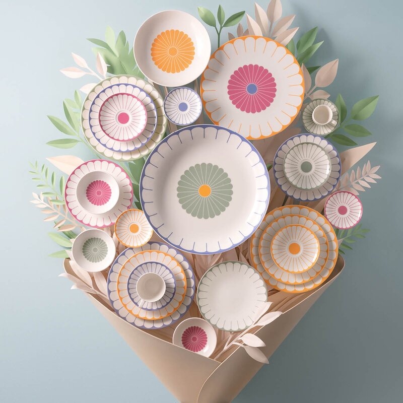 Villeroy & Boch Fleur soleil frokosttallerken/desserttallerken 21 cm gul