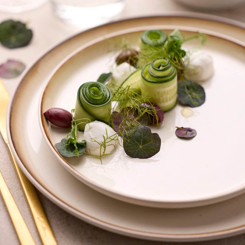 Bitz Gastro tallerken 27 cm hvit/kremhvit