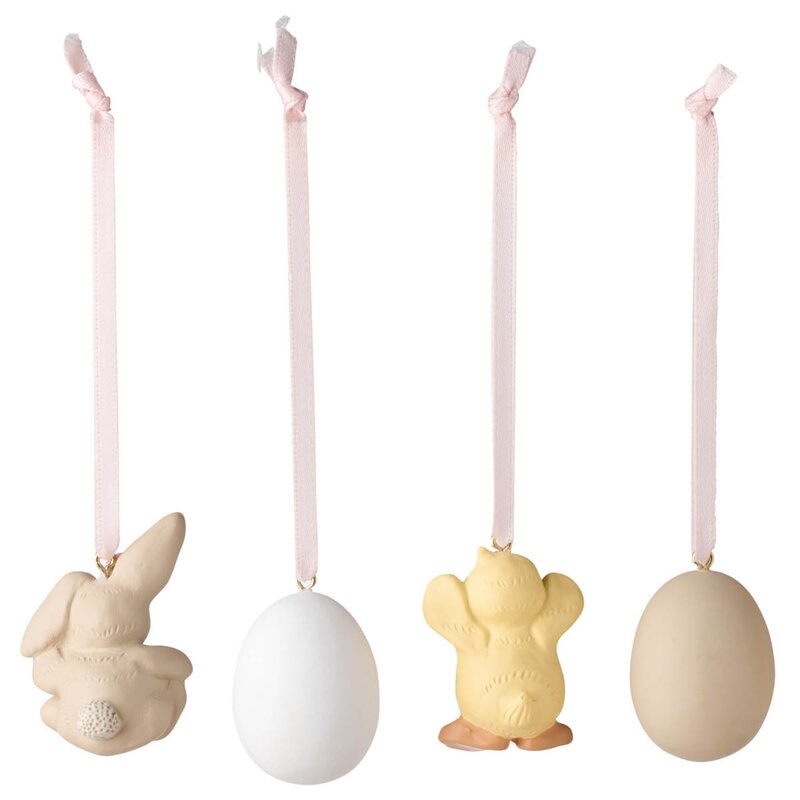 Klarborg Dyrebarn påskepynt 4 stk vår 2024