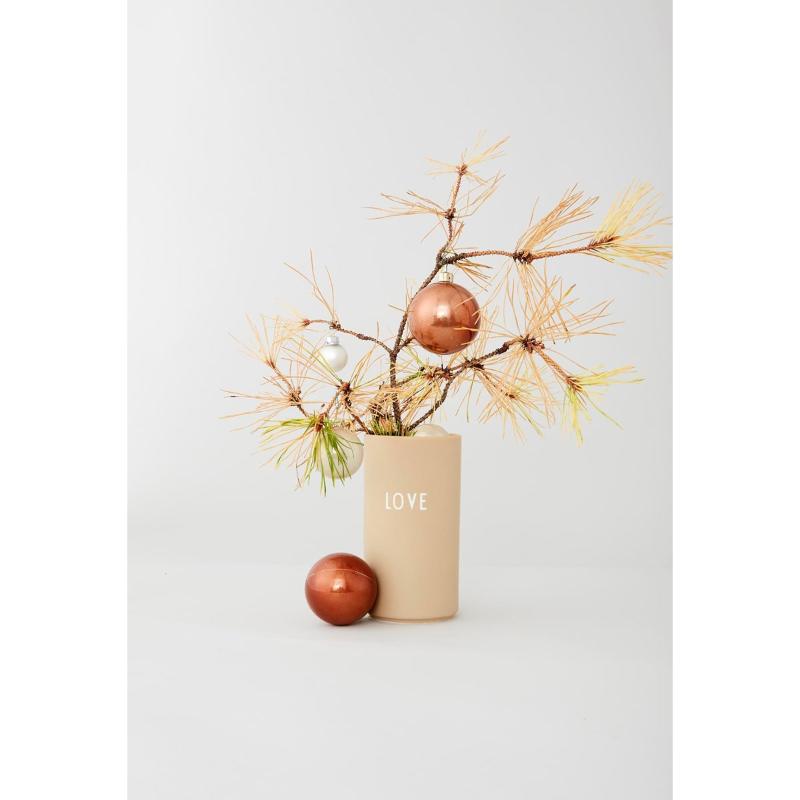 Design Letters Favourite vase 15 cm love beige