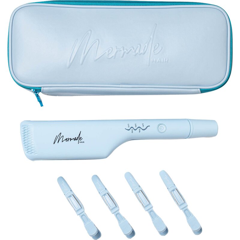 Mermade Bølgetangsett double waver 6 deler blå