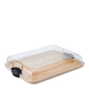 Farberware Build-a-Board serveringsbrett med lokk 28x35,5 cm klar/bambus