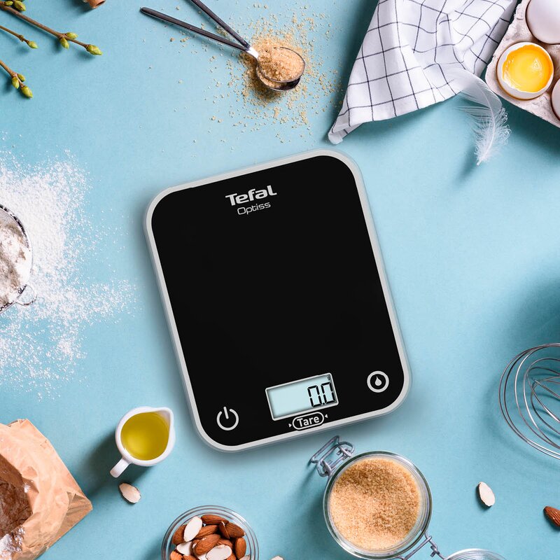 Tefal Optiss kjøkkenvekt 5 kg svart