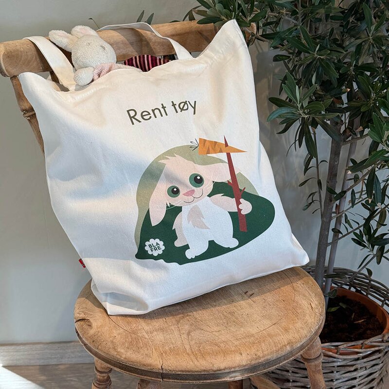 Blafre Tøynett "Rent tøy" Beige/grønn