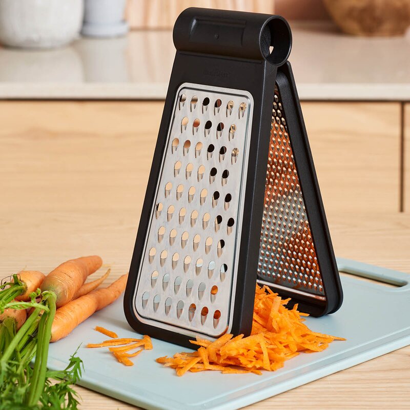 Gastromax Sammenleggbart rivjern svart/rustfri