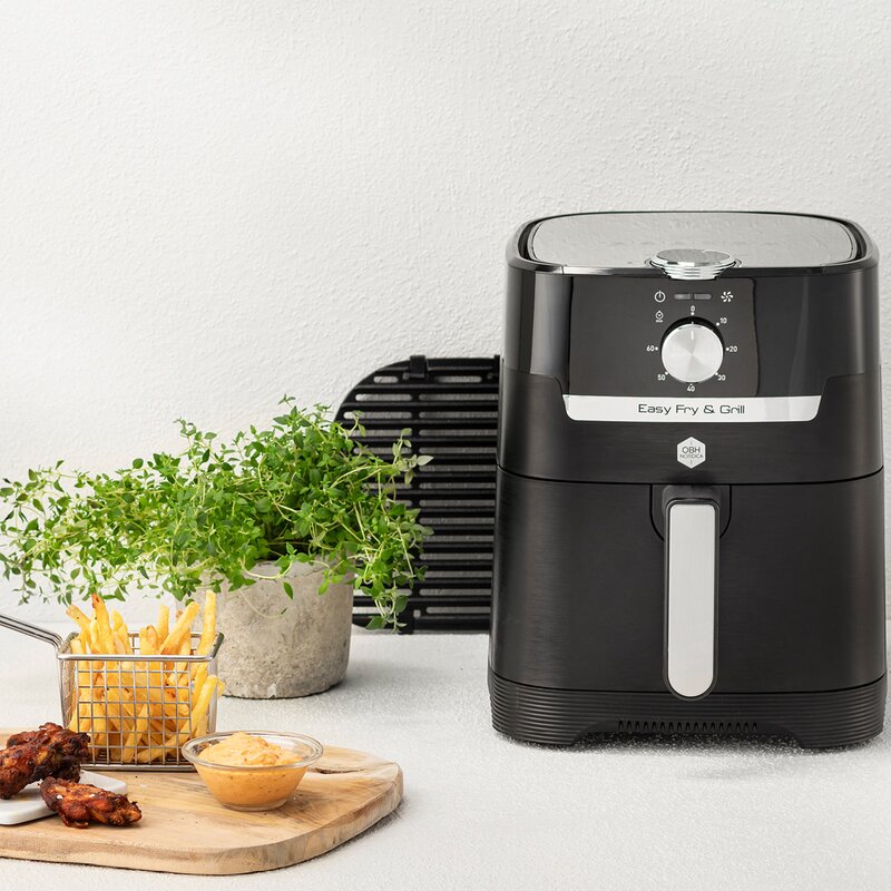OBH Nordica Easy Fry & Grill Classic AG5018S0 airfryer 2-i-1 svart