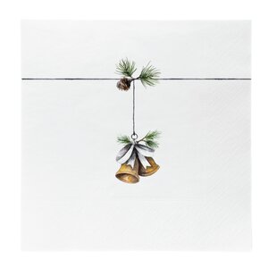 Sögne Home Lunsjserviett 16,5x16,5 cm 20 stk christmas bells