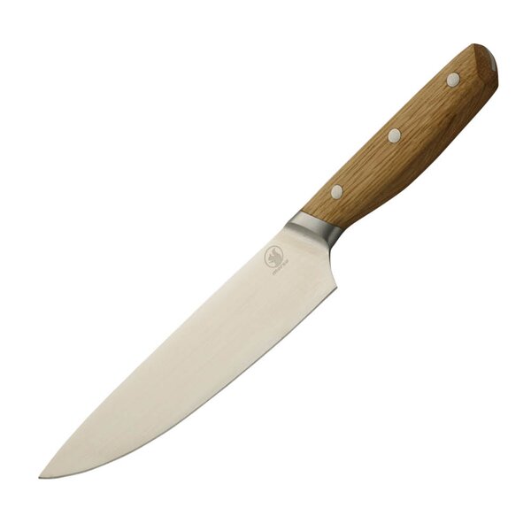 Morsø - Bosco kokkekniv 20 cm stål/eik