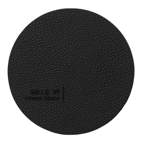 MiLLE W NORDISK DESIGN Rund glassbrikke 10 cm svart