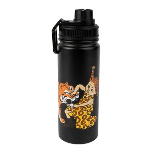 Nordicbuddies Pippi termoflaske 0,55L Pippi tiger svart