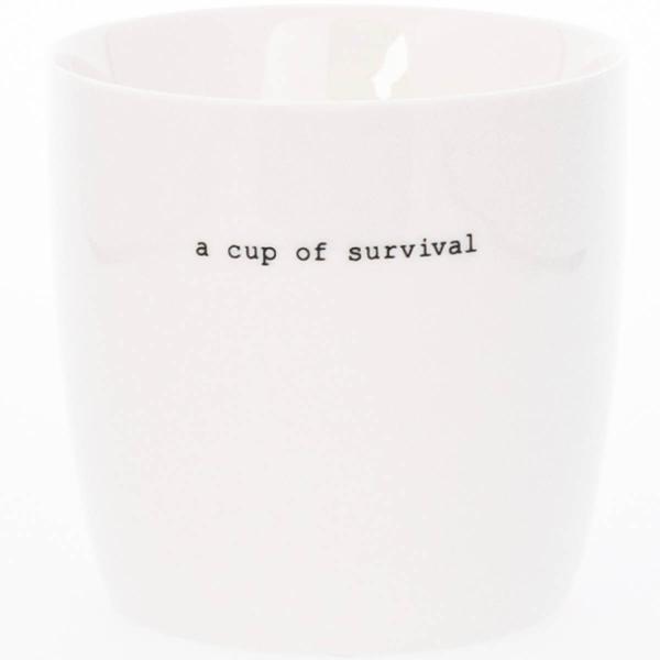 Sögne Home Krus a cup of survival 30 cl hvit