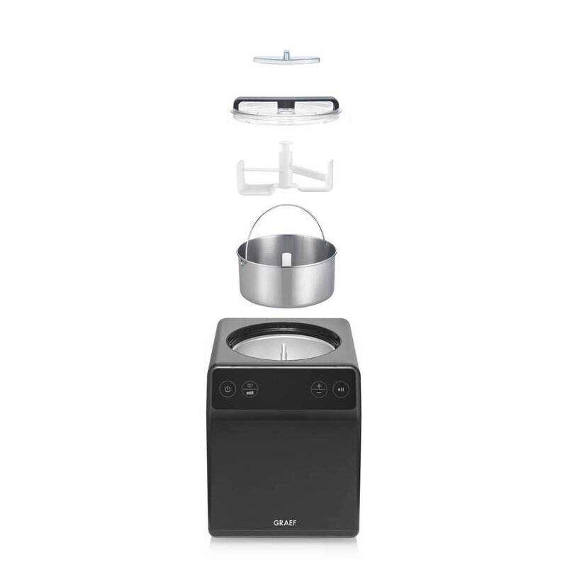 Graef Iskremmaskin med kompressor 2L IM706E iron mica