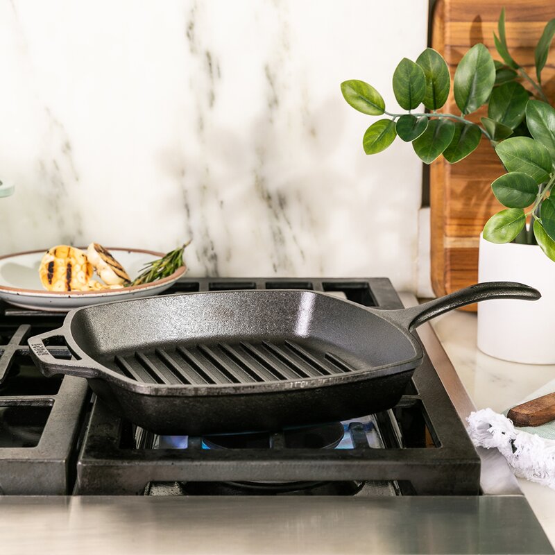 Lodge Cast Iron Classic Collection firkantet støpejernspanne 27 cm