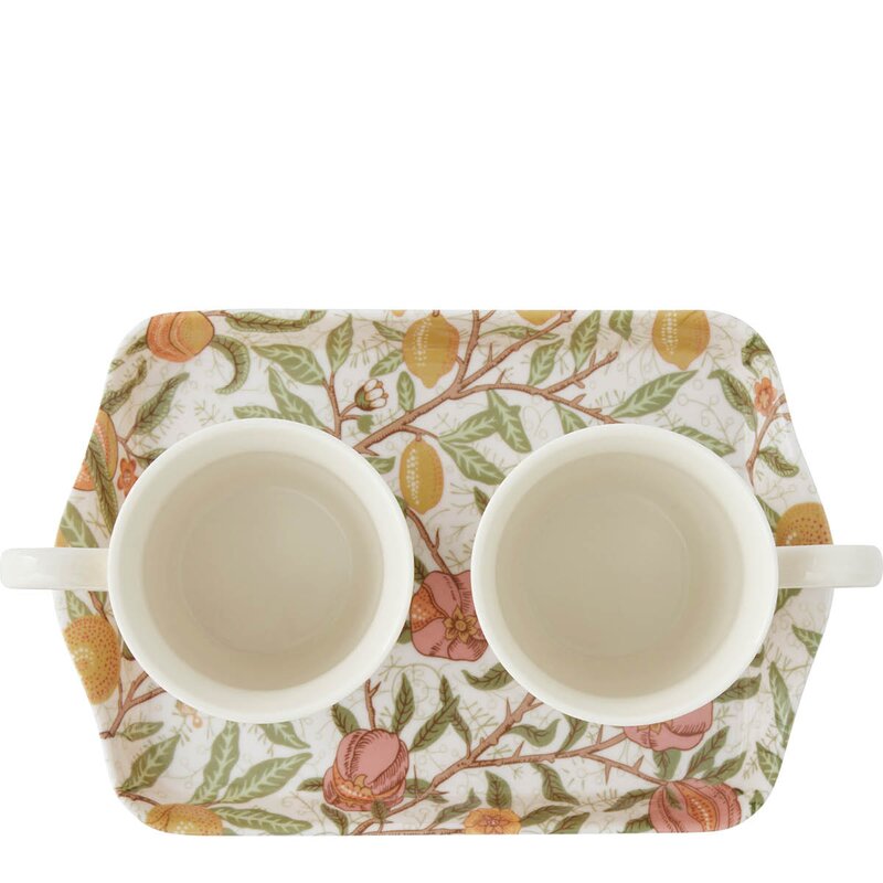 Spode Morris & Co kopp og brettsett 18 cl Fruits & Marigold