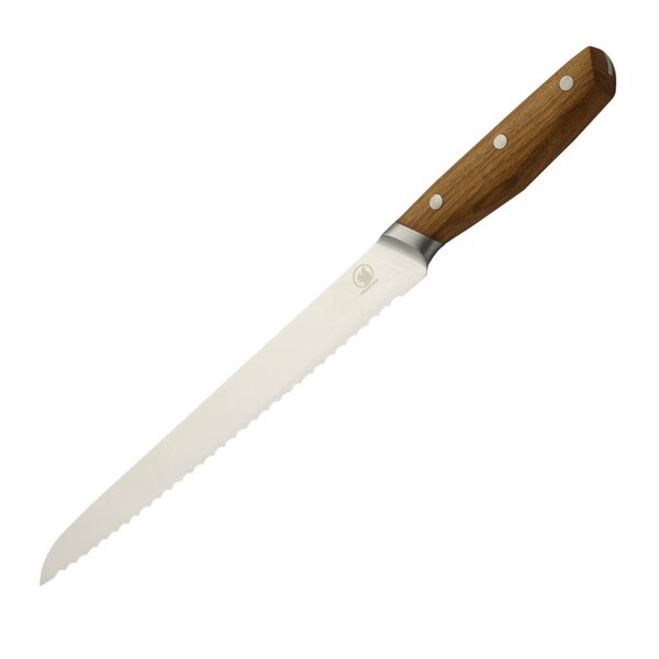 Morsø - Bosco brødkniv 25 cm stål/eik