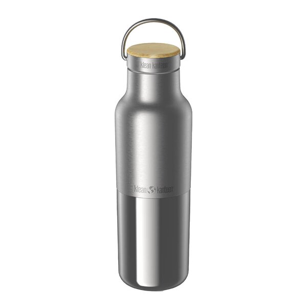 Klean Kanteen Insulated Reflect termoflaske 0,47L med bambuslokk børstet stål