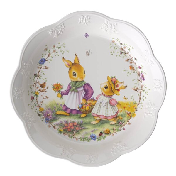 Villeroy & Boch Spring Fantasy Flower Meadow serveringskål 65 cl grønn/hvit
