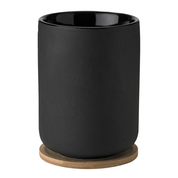 Stelton – Theo termokopp med trebrikke 25 cl svart