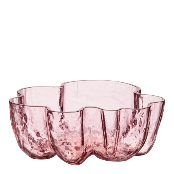 Kosta Boda – Crackle skål 10,5 cm rosa