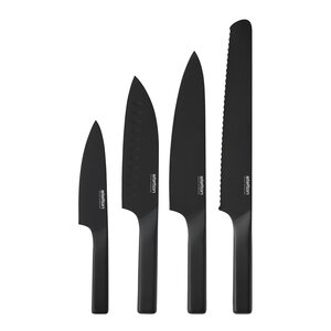 Stelton Pure Black knivsett 4 stk svart