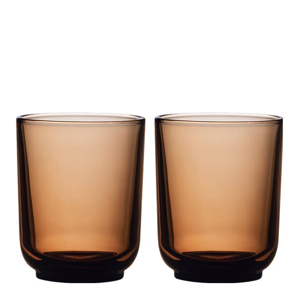 Fellow - Pirch latte glass 33 cl 2 stk Amber
