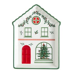 Spode Christmas Village fat 18 cm grønn