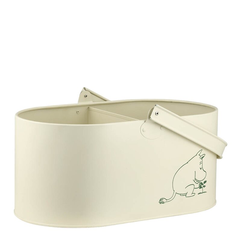 Muurla Mummi metallbøtte 17,5 cm naturhvit