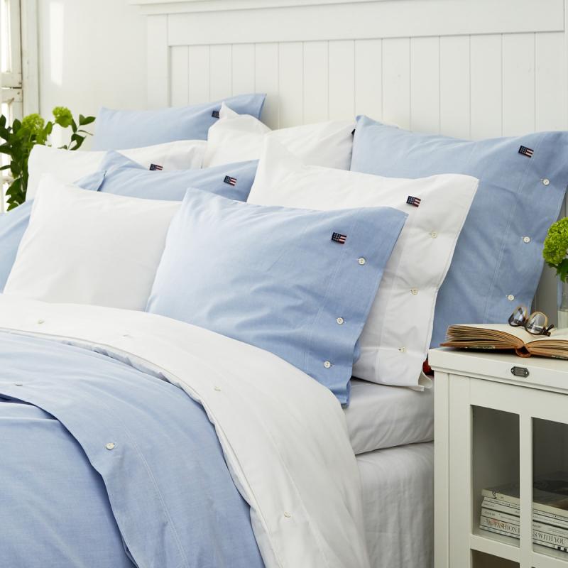 Lexington Icons pinpoint sengetøy 140x220 cm blå