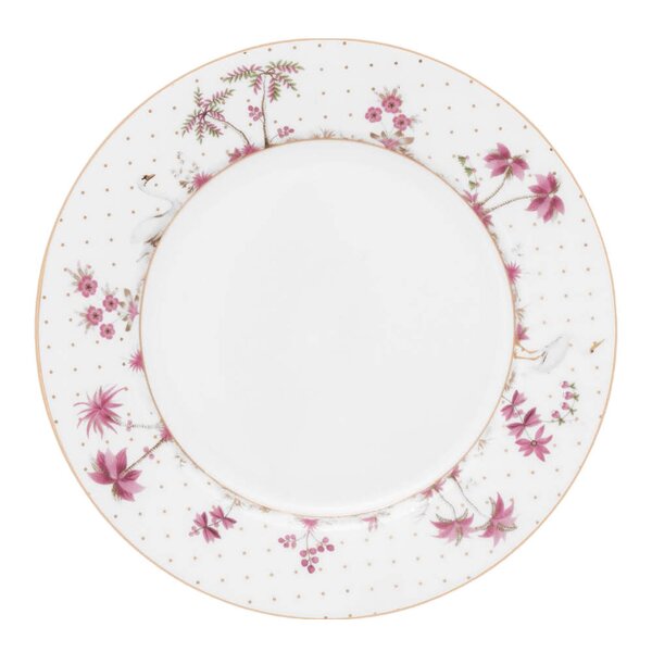 Pip Studio Jolie Dots tallerken 21 cm gull/rosa