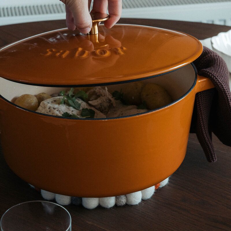 Sabor Classic støpejernsgryte 6,7L pumpkin spice