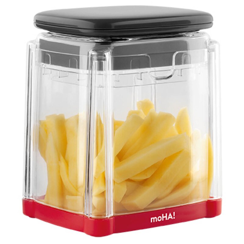 moHA! Cutbox pommes frites- og grønnsakskutter grå