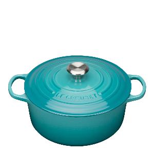 Le Creuset Signature støpejernsgryte rund 26 cm 5,3L caribbean