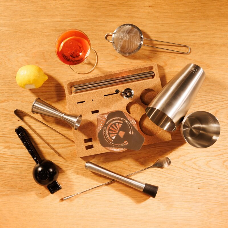 Vacu Vin Mixologist bar in a box cocktailset 14 deler