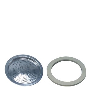 Bialetti Moka Express pakning og filterplate 4 Kopper
