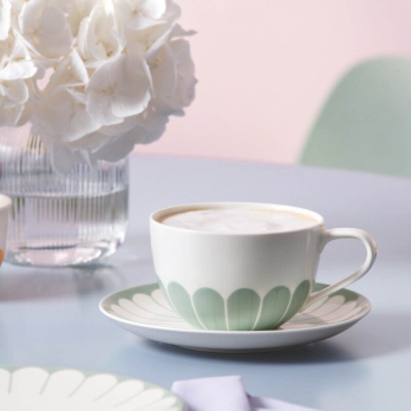 Villeroy & Boch Fleur vert cappuccinokopp 30 cl grønn