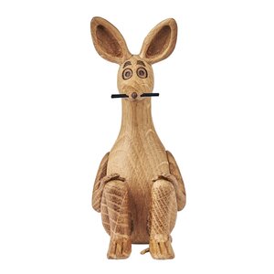 Moomin Mummi trefigur 10 cm Sniff eik