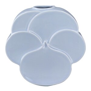 Lyngby Porcelæn Flower vase stemorsblomst 17 cm blå