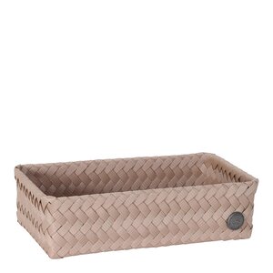 Handed By Fit Double Tiny oppbevaringskurv 24x12x7 cm caffè latte