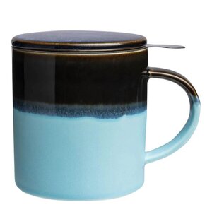 Tranquillo Industrial kopp med tesil og lokk 41 cl blå