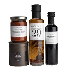 Cemo Temapose pizzaolje, krydder, tapenade og balsamico