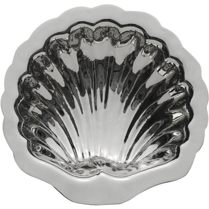 Lene Bjerre Scallia serveringsfat skjell 12,5 cm sølv