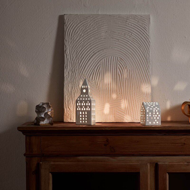 Kähler Urbania lyshus 20 cm kirketårn