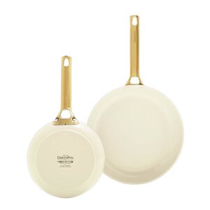 GreenPan Padova Reserve keramisk stekepannesett 2 stk 20/26 cm Cream White
