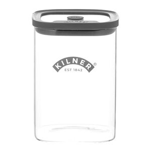 Kilner Fresh M oppbevaringskrukke 1L glass/grå