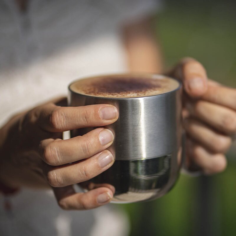 Klean Kanteen Rise kopp 41 cl med flipplokk børstet stål