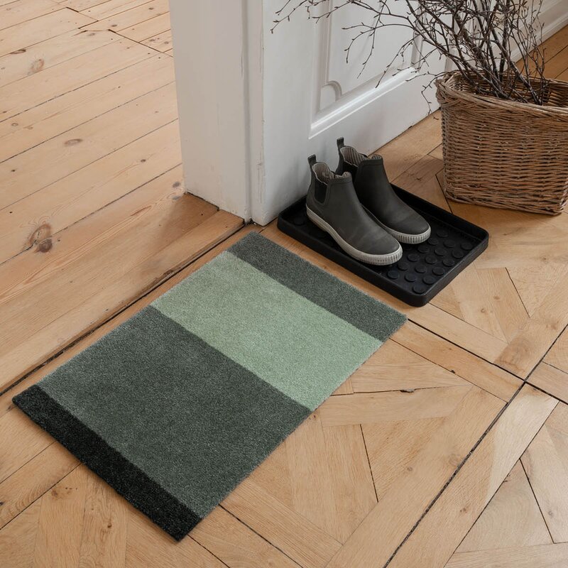 Tica Copenhagen Stripes horisontal gulvmatte 40x60 cm green