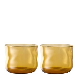 Paveau Swirl tumbler glass small 24 cl 2 stk Dune