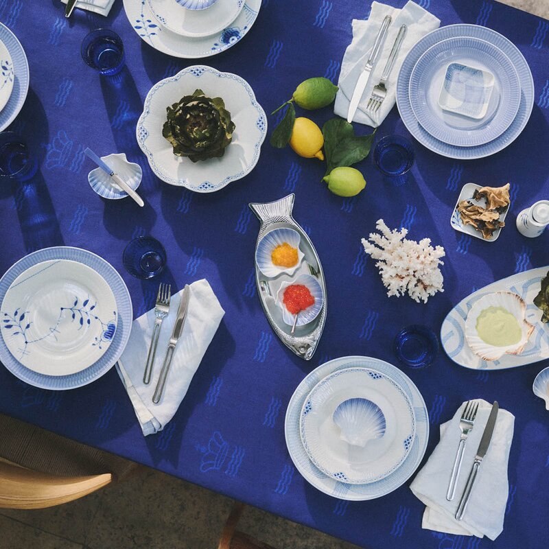 Royal Copenhagen Iris tallerken 22 cm blå