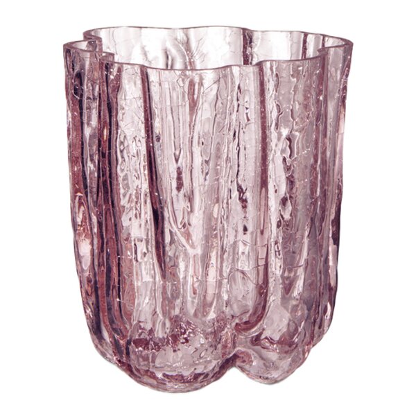 Kosta Boda – Crackle vase 12 cm rosa