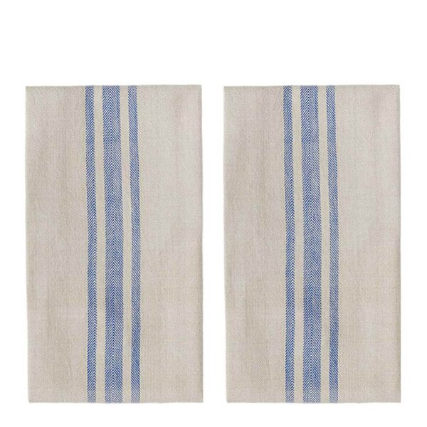 OYOY Linu kjøkkenhåndkle 70x50 cm 2 stk blue